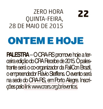 Co-organizador da FailCon Brazil palestra no CRA Recebe